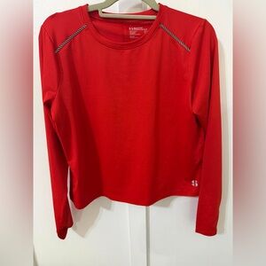 Sports Illustrated Swim Red Long Sleeve Tee